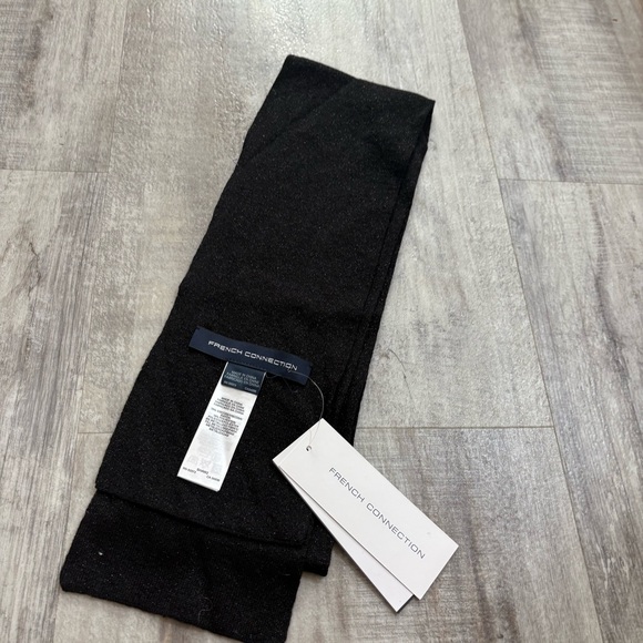 French Connection Black Sparkly Scarf - Picture 1 of 3